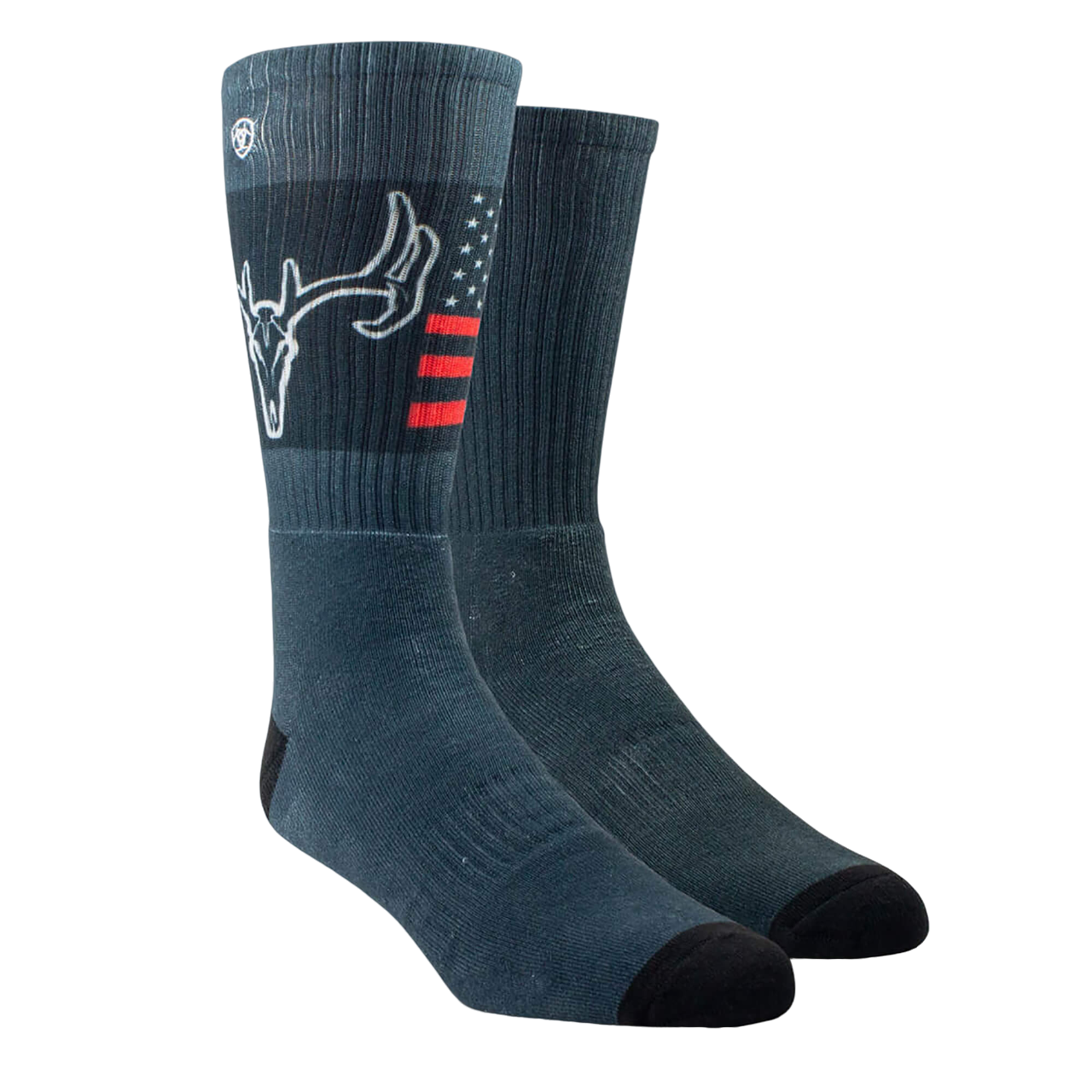 Ariat Patriot Graphic Crew 2 Pack Socks