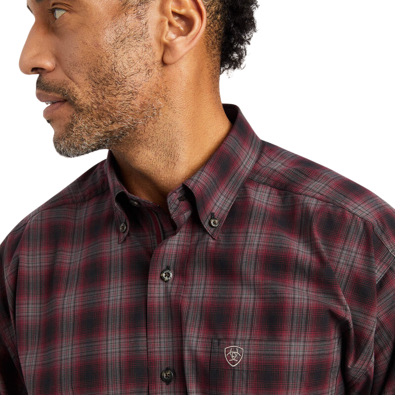 Ariat Men's Pro Series William Strech Classic Red Shirt