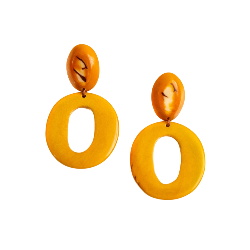 Tagua Women's Mustard Lucrecia Earrings