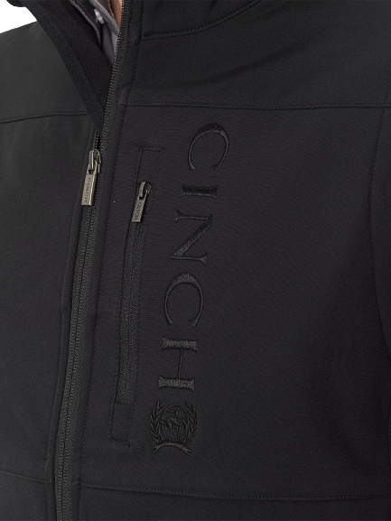 Cinch Men's Black Softshell Concealed Carry Pocket Vest