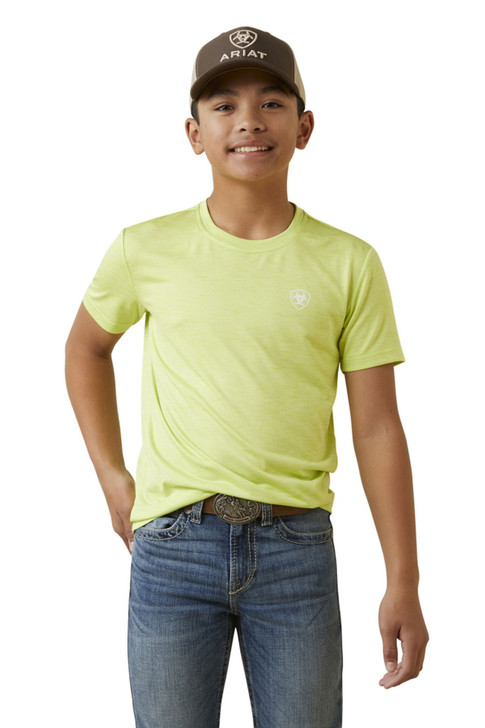 Ariat Youth Boys Charger Yellow Shirt