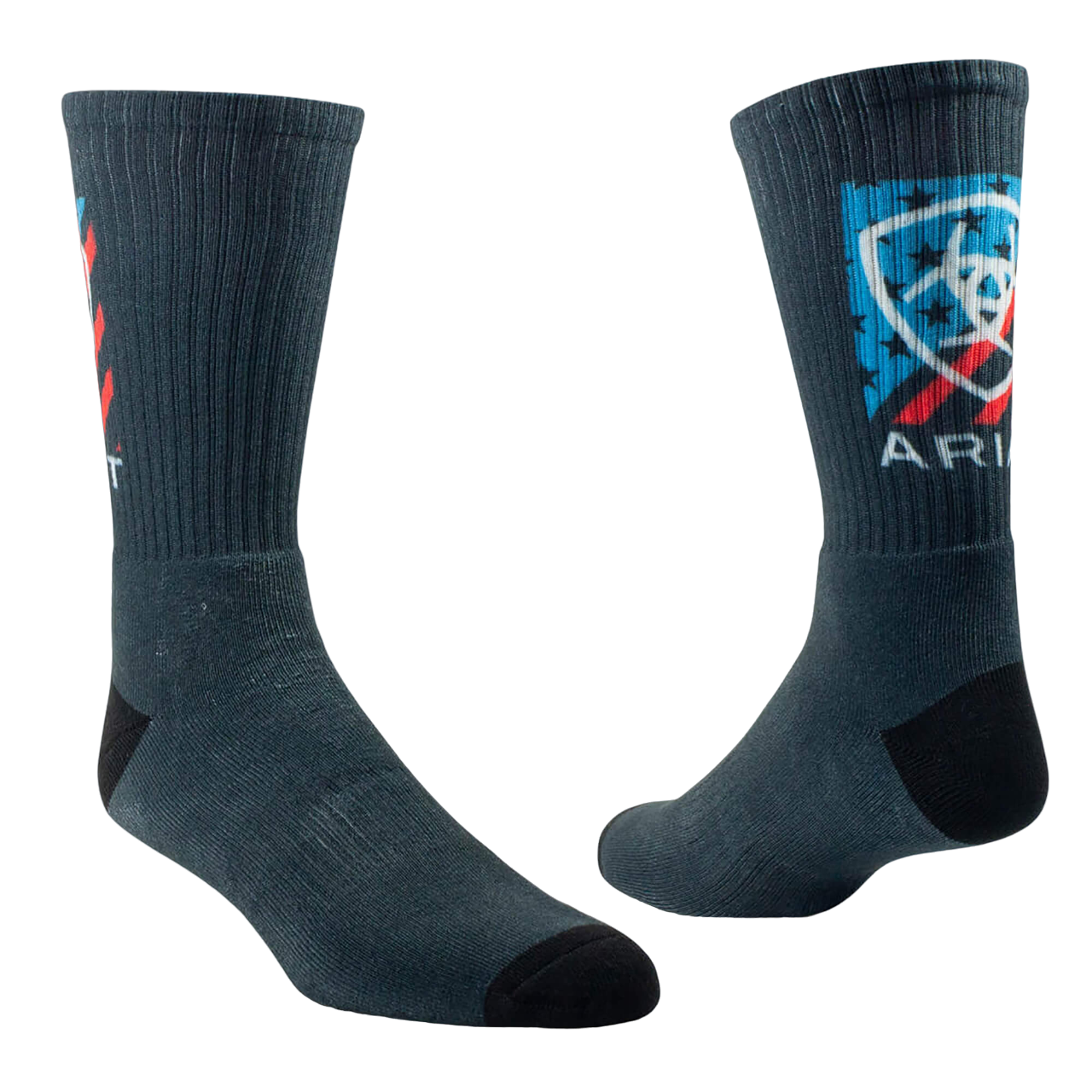 Ariat Patriot Graphic Crew 2 Pack Socks