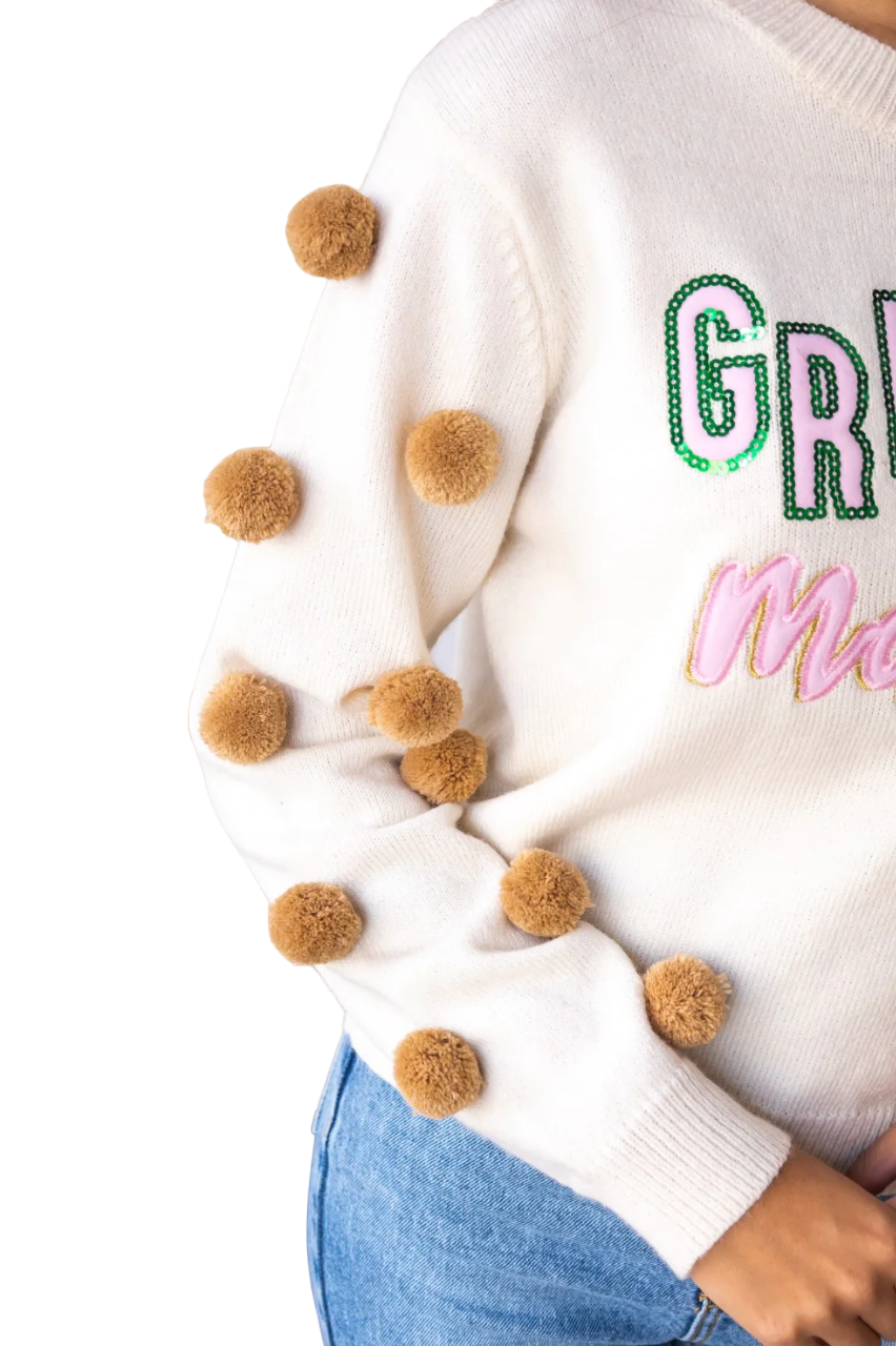 Southern Grace Women's Grinchy Mama Sweater