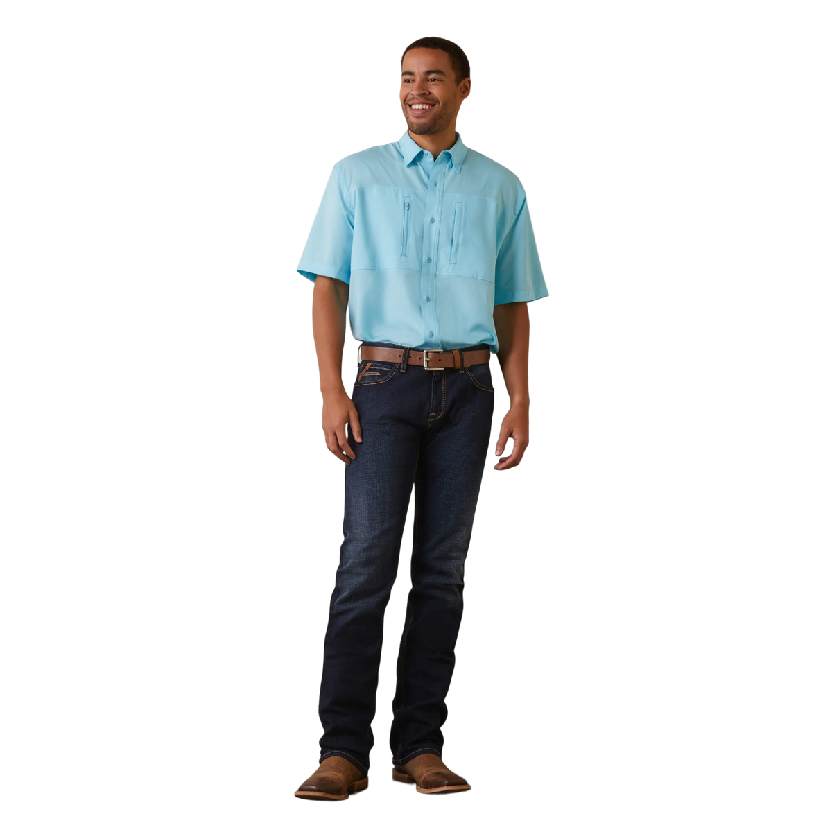 Ariat Men's VenTEK Classic Turquoise Shirt