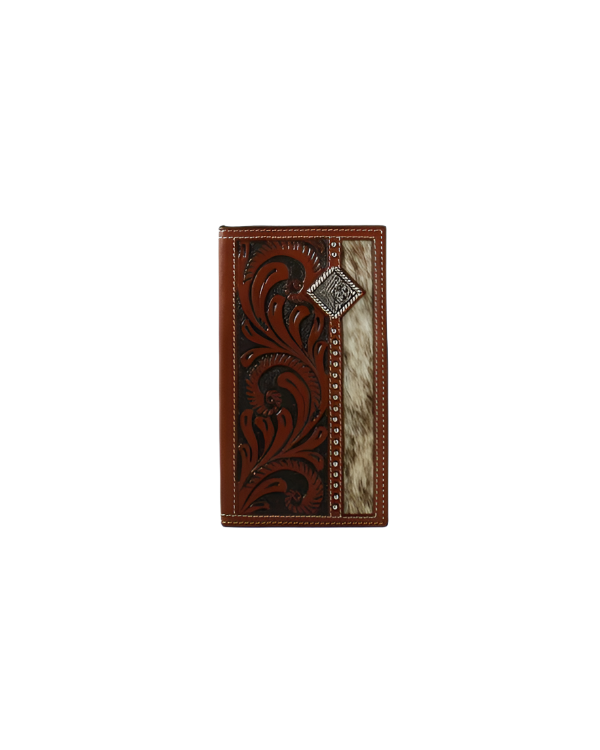 3D Belt Men's Inlay Concho Rodeo Brown Wallet