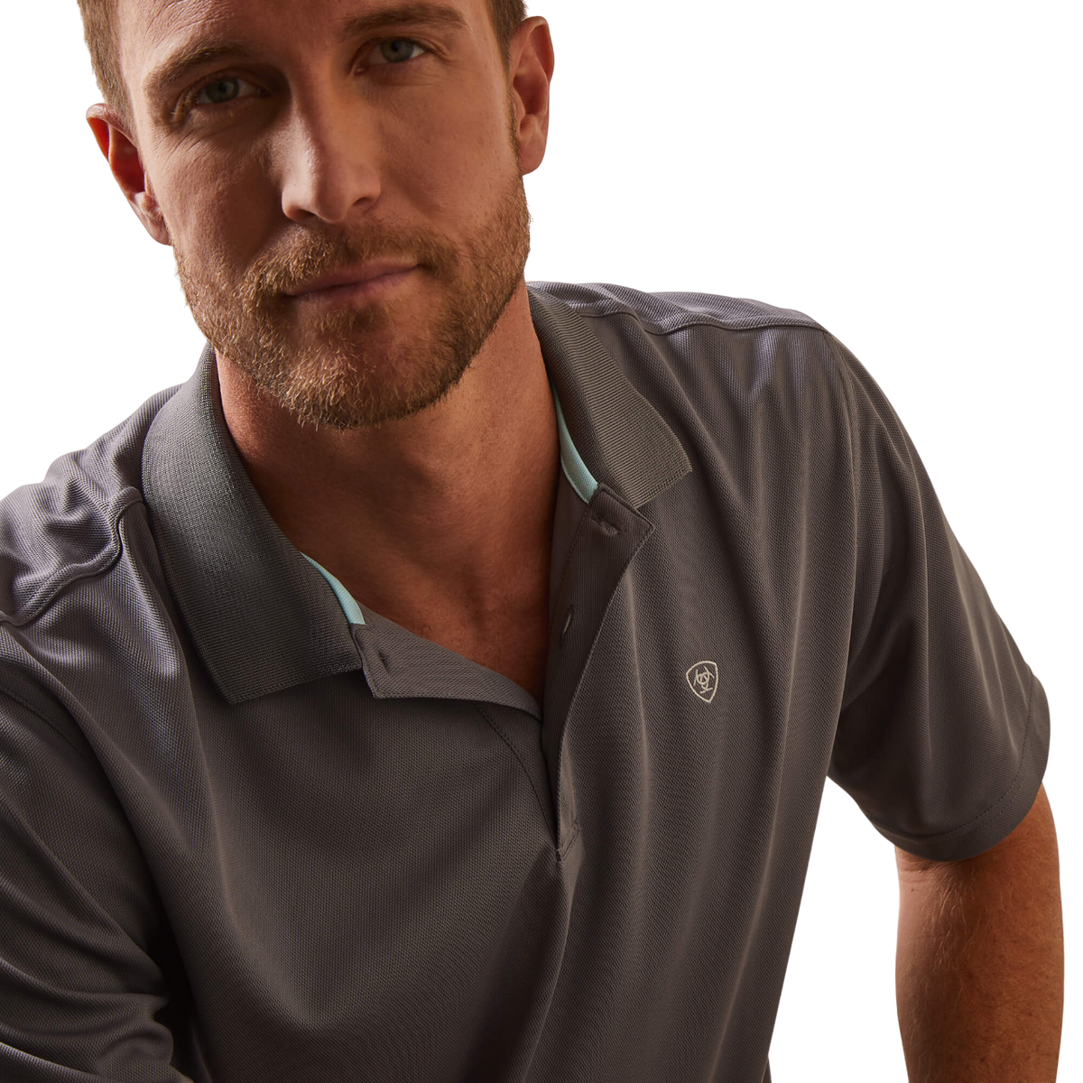 Ariat Men's Cloud Cover Grey Polo Shirt