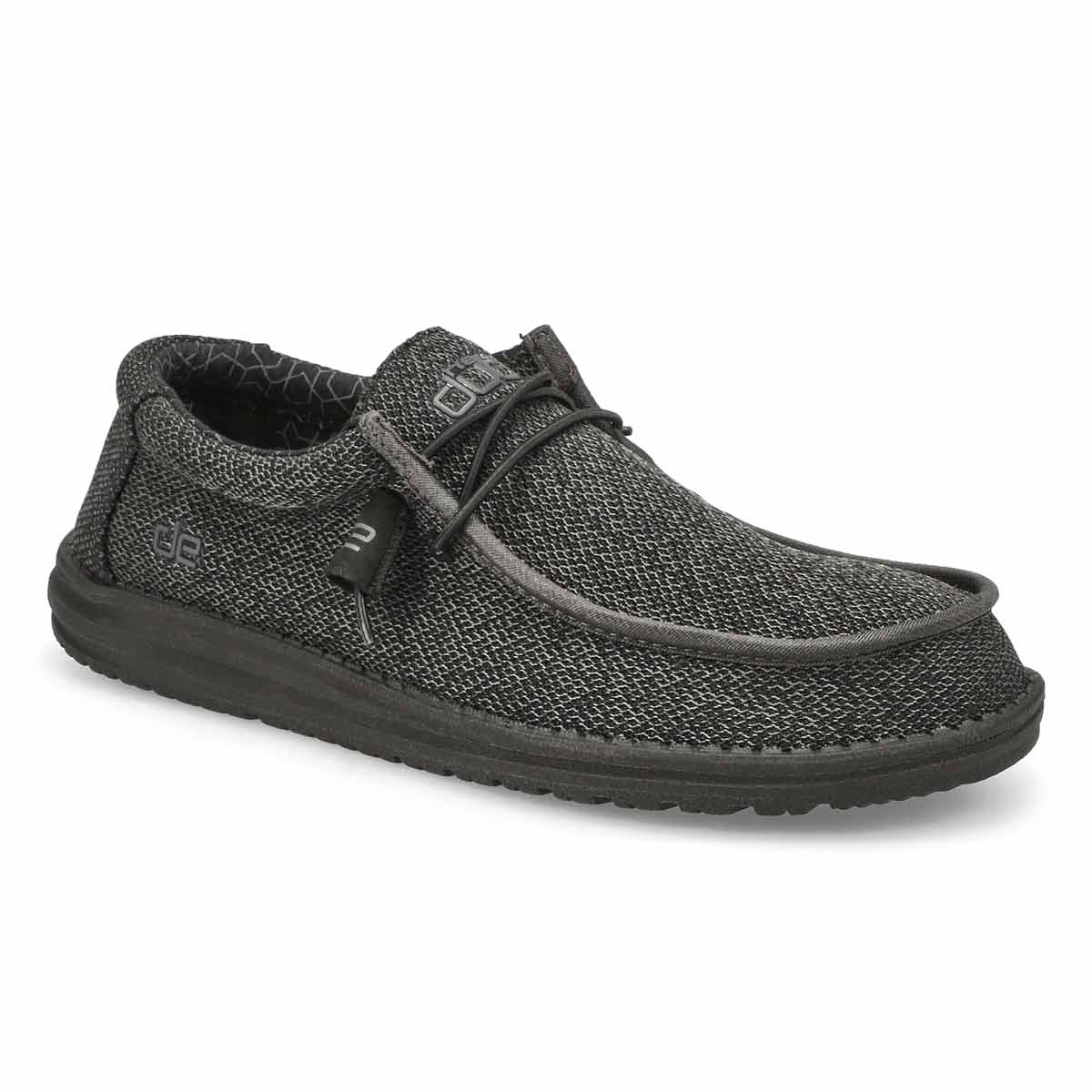 Hey Dude Men's Casual Wally Sox Micro Black Shoes