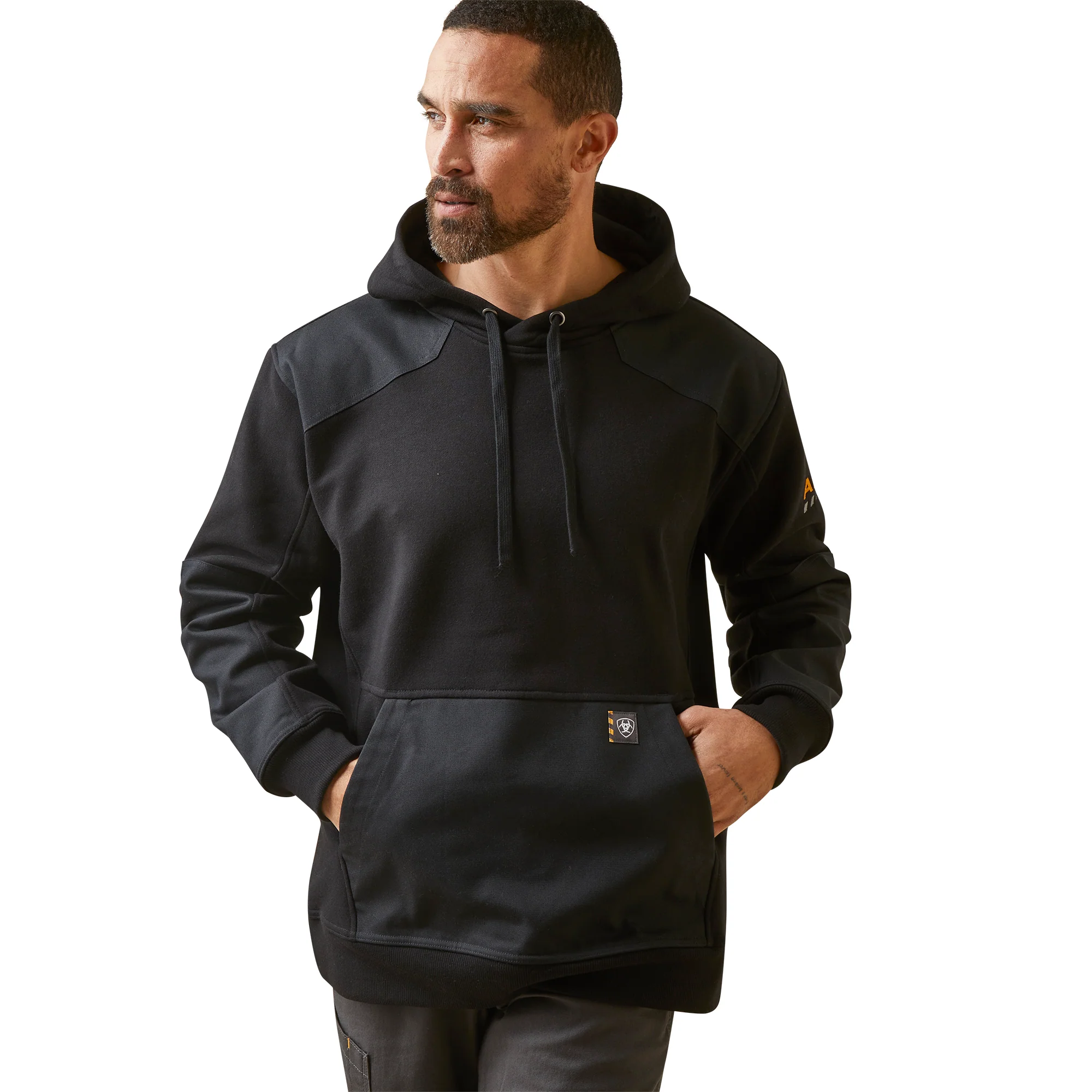 Rebar Workman Duracanvas Hoodie Sudadera Con Capucha ARIAT Workman Dually Para Hombre - Polar Térmico Y Impermeable Capucha Ajustable