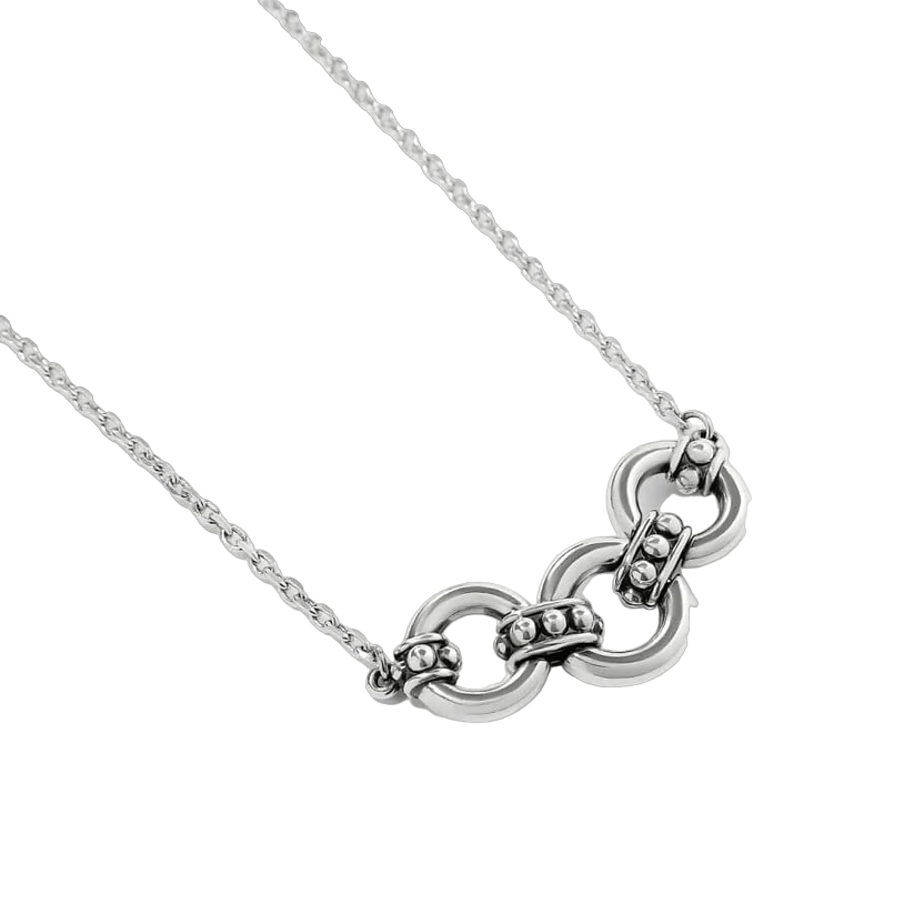 Brighton Women's Pretty Tough Stud Trio Necklace