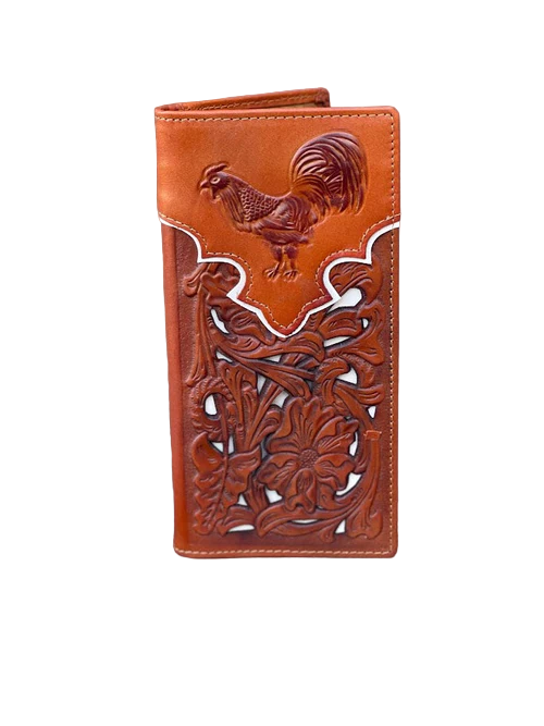 Top Notch Men's Light Brown Rooster Wallet