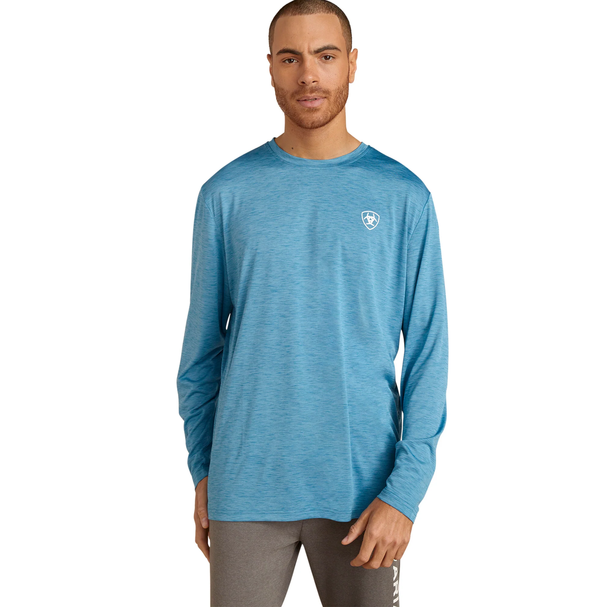 Ariat Men's Charger Faded Seaport Heather Blue T-Shirt
