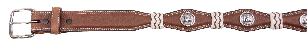 Cowboy Chrome Youth Boy's Rawhide Remuda Brown Belt