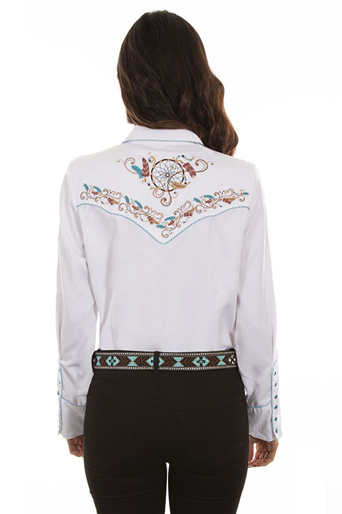 Scully Leathers Women's Western Embroidered Shirt