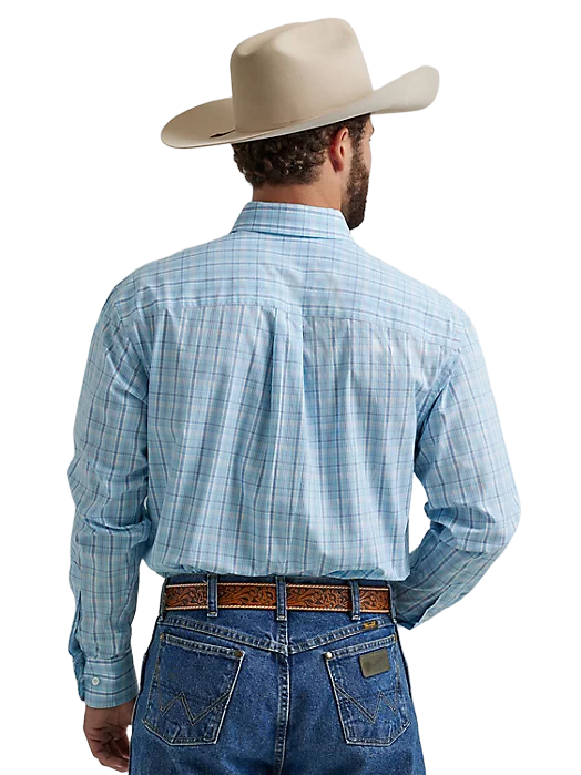 Wrangler Men's George Strait Blue Shirt