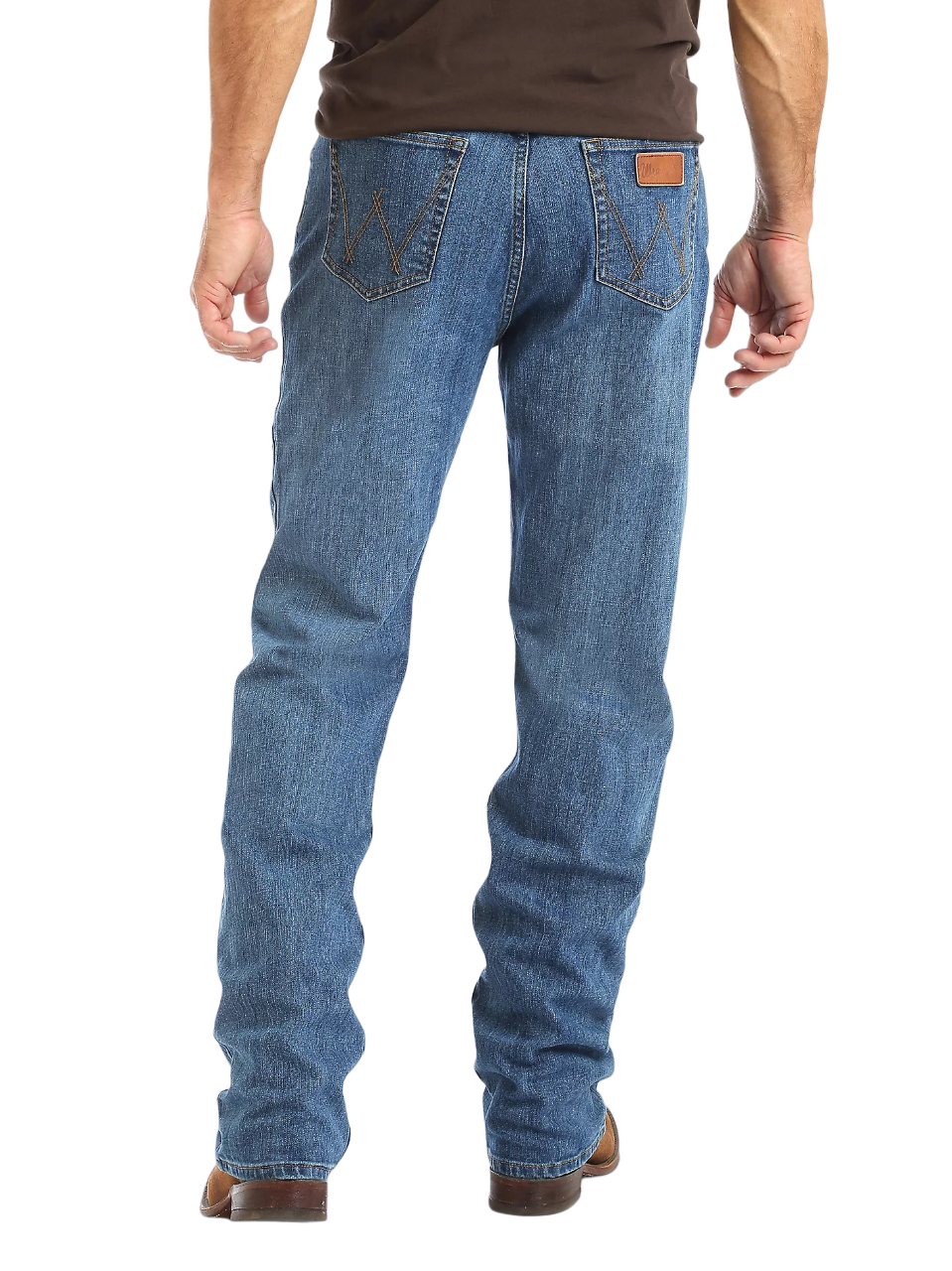 Wrangler Men's 20x Active Flex Relaxed Fit In Admiral Blue Jean