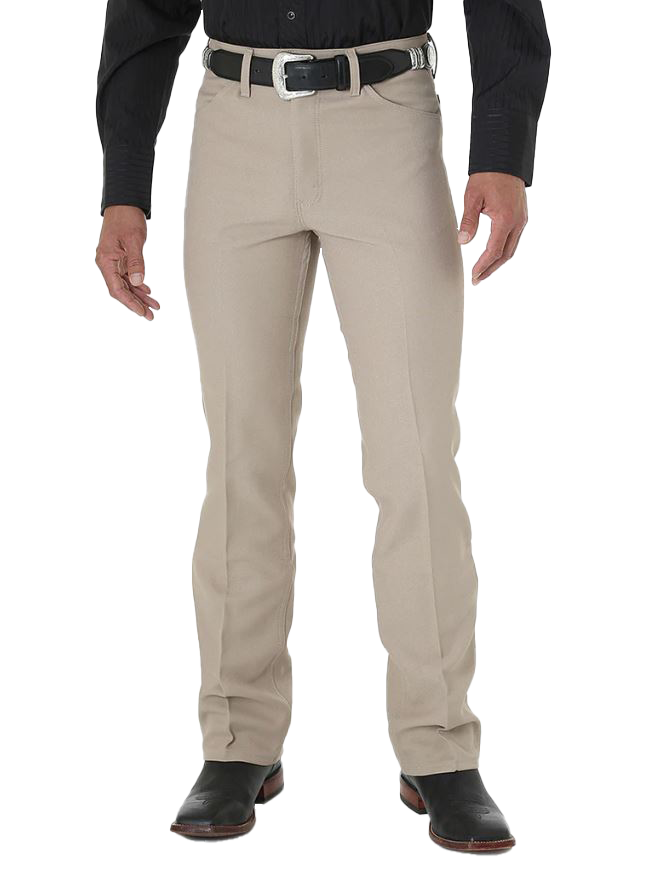 Khaki Wrangler Men's Classic Fit Dress Jeans Premium Polyester