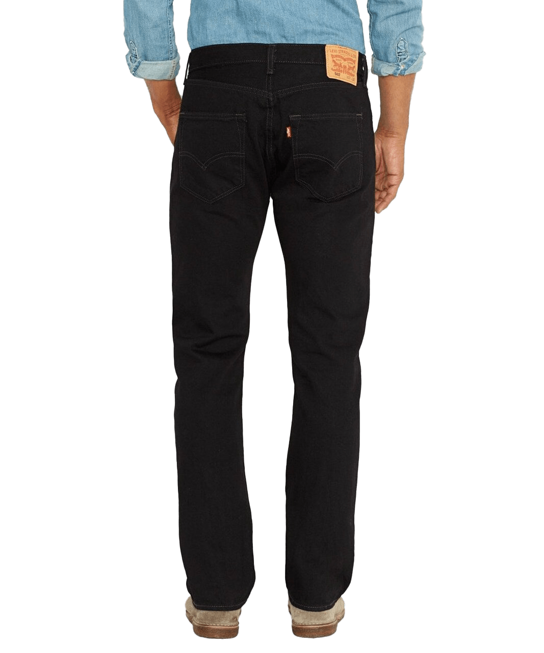 Levi Strauss Men's 501 Original Mid Rise Regular Fit Black Jeans