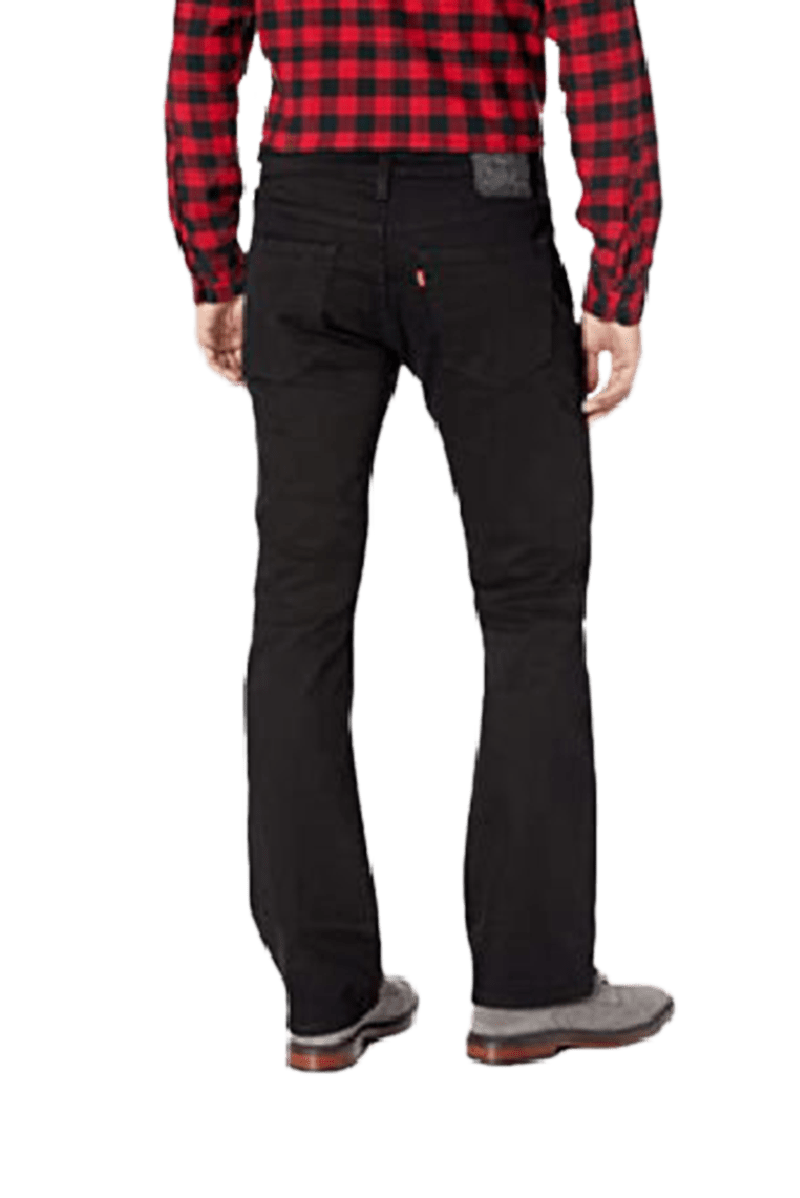 Levi Strauss Men's 527 Slim Boot Cut Black Jeans