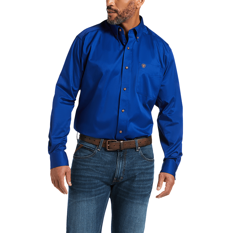 Ariat Men's Solid Twill Ultra Marine Shirt