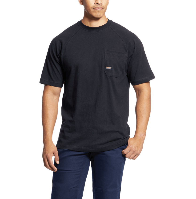 Ariat Men's Black Rebar Cotton Strong T-Shirt