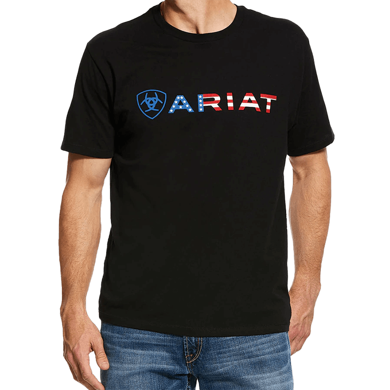 Ariat Men's Black American Flag T-Shirt