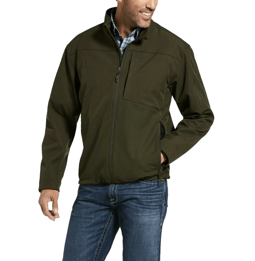 Ariat Men's Vernon 2.0 Stretch Softshell Brine Olive Jacket