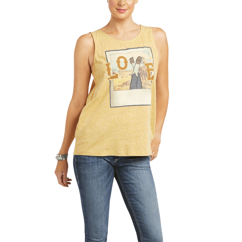 Ariat Women's Sleeveless Love Gold Tank-Top