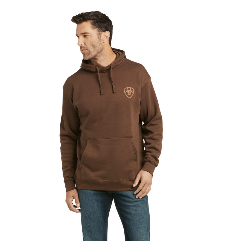 Ariat Men's Patriot 2.0 Dark Brown Hoodie