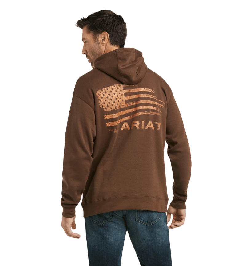 Ariat Men's Patriot 2.0 Dark Brown Hoodie