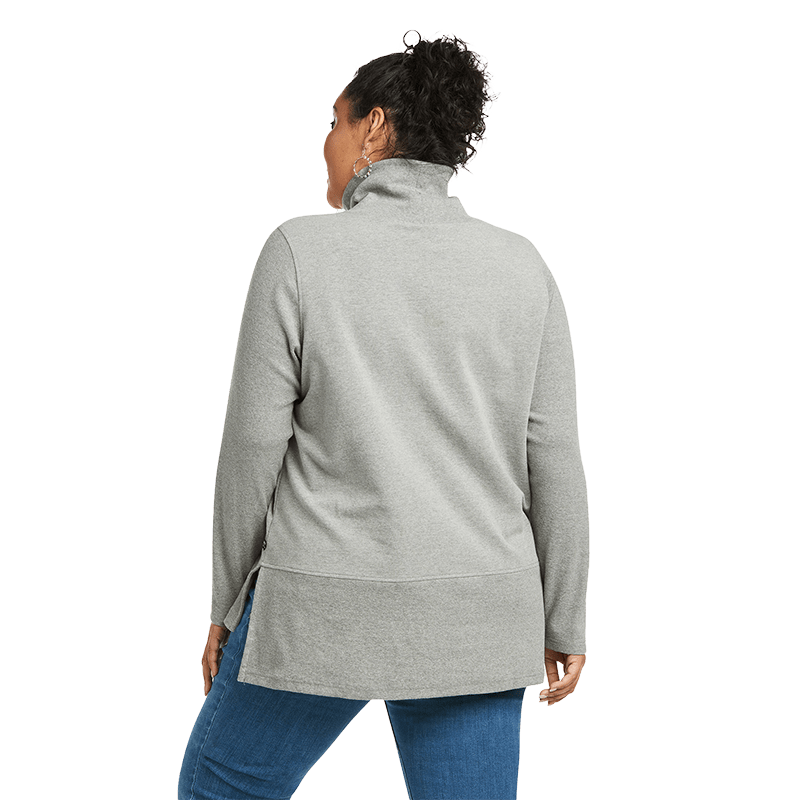 Ariat Women's Real Funnel Heather Grey Sweater
