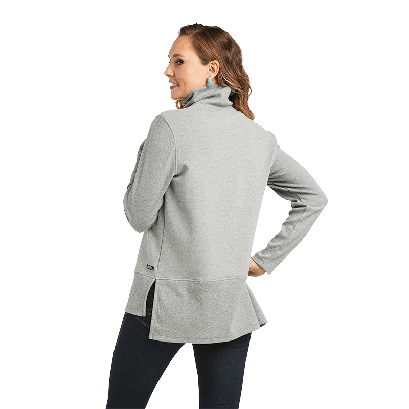 Ariat Women's Real Funnel Heather Grey Sweater