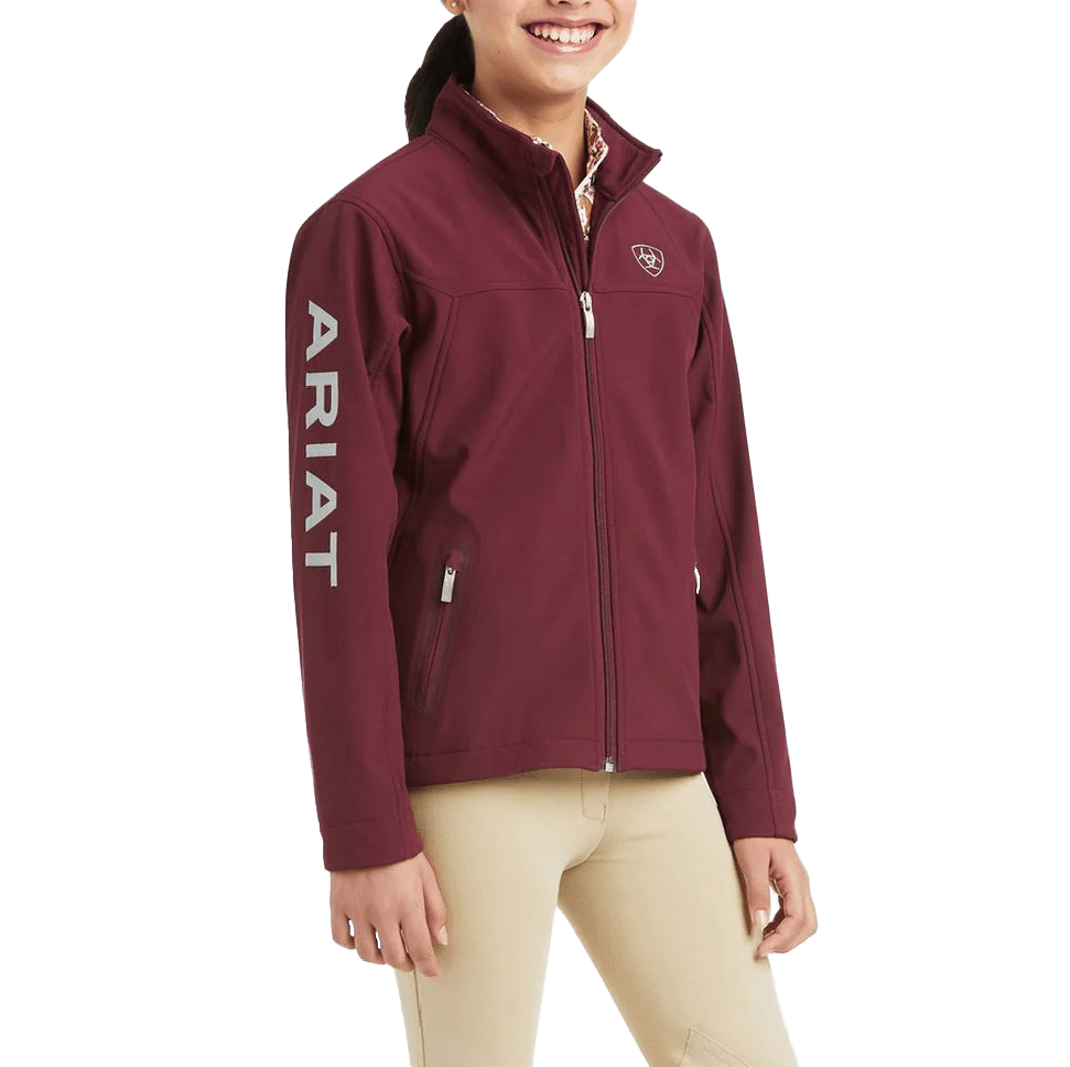 Ariat Youth New Team Windsor Wine Softshell Jacket