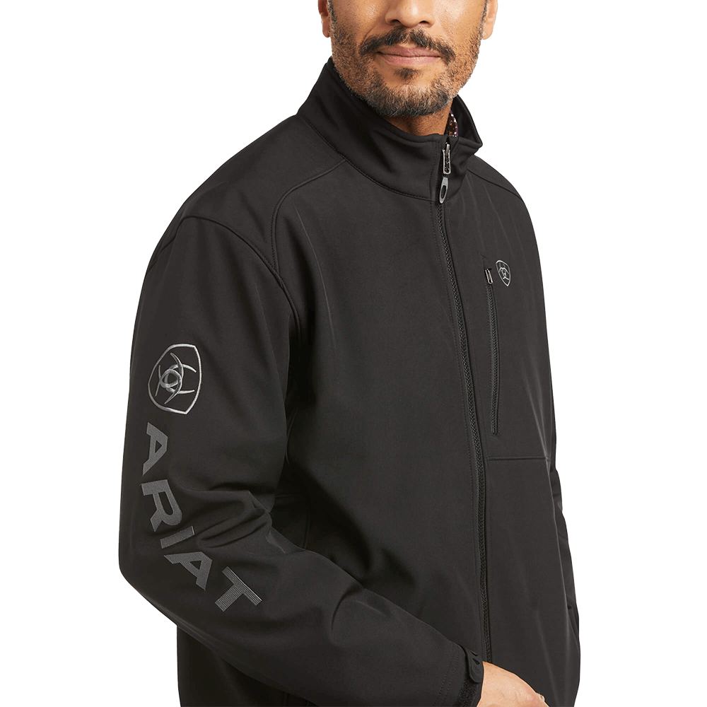 Ariat Mens Logo 2.0 Patriot Softshell Black Concealed Carry Jacket