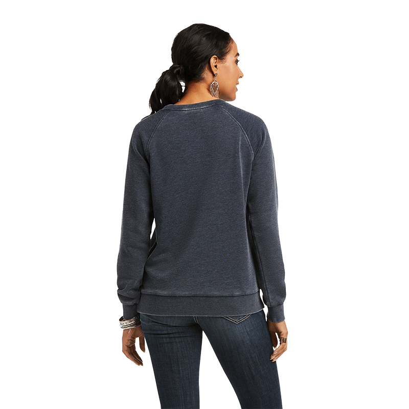 Ariat Ladies Night Star Long Sleeve Dark Sapphire Sweatshirt