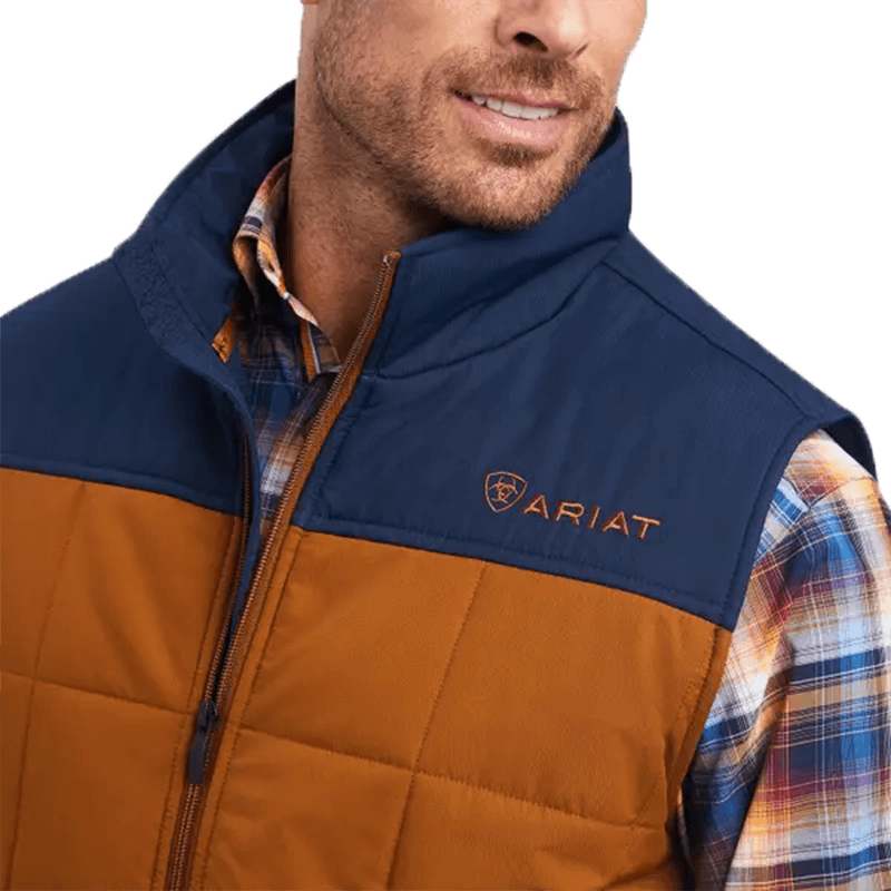 Ariat Men's Crius Insulated Chestnut Multicolor Vest