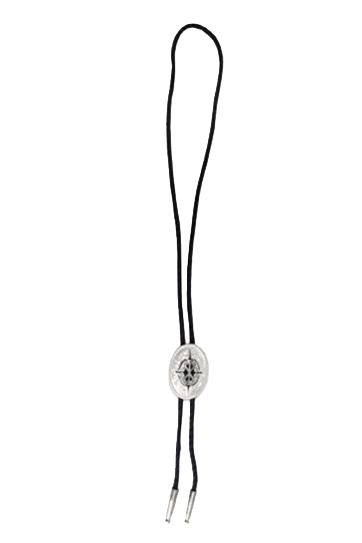 M&F Oval Gold & Black Bolo Tie