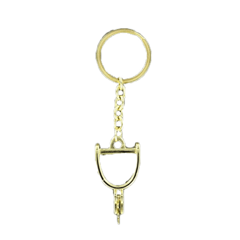 M&F Unisex Small Gold Spur Yellow Key Ring