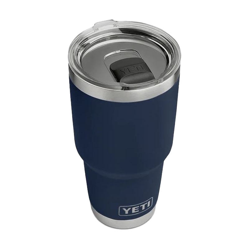 New YETI Tumbler 30oz Coffee Tea - Navy Blue - BAM Logo*