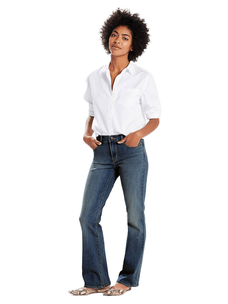 Levi's Women's Classic Fit Bootcut Lapis Hits of Embroidery Jeans