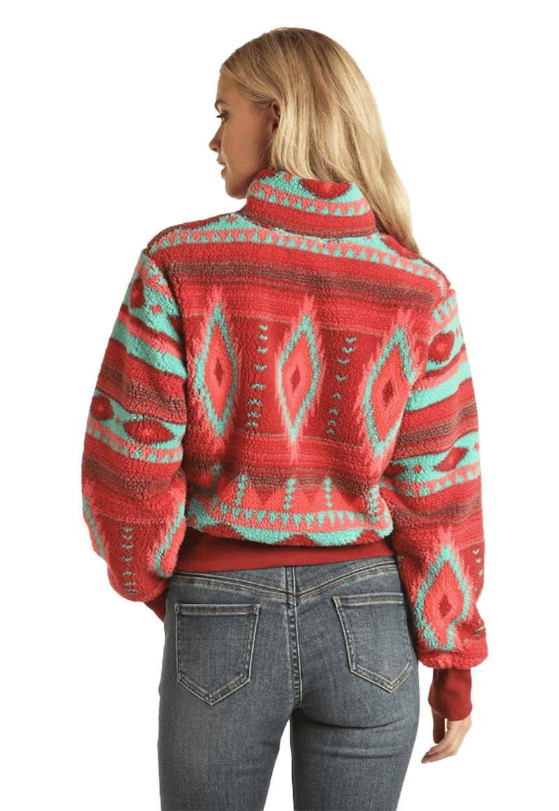Panhandle Slim Women's Aztec Hot Pink Pullover