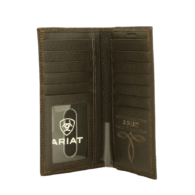 Ariat Mexican Flag Logo Rowdy Brown Rodeo Wallet