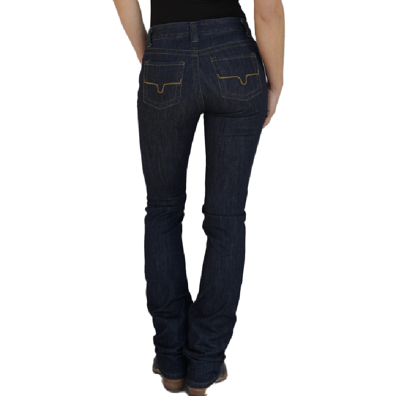 Kimes Ranch Women's Betty Blue Denim Mid Rise Boot Cut Jean