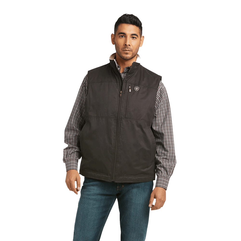 Mens black sales ariat vest