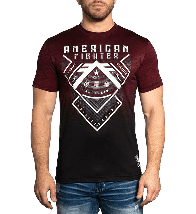 American Fighter Men's Amfi Gateway Rusted Red T-Shirt
