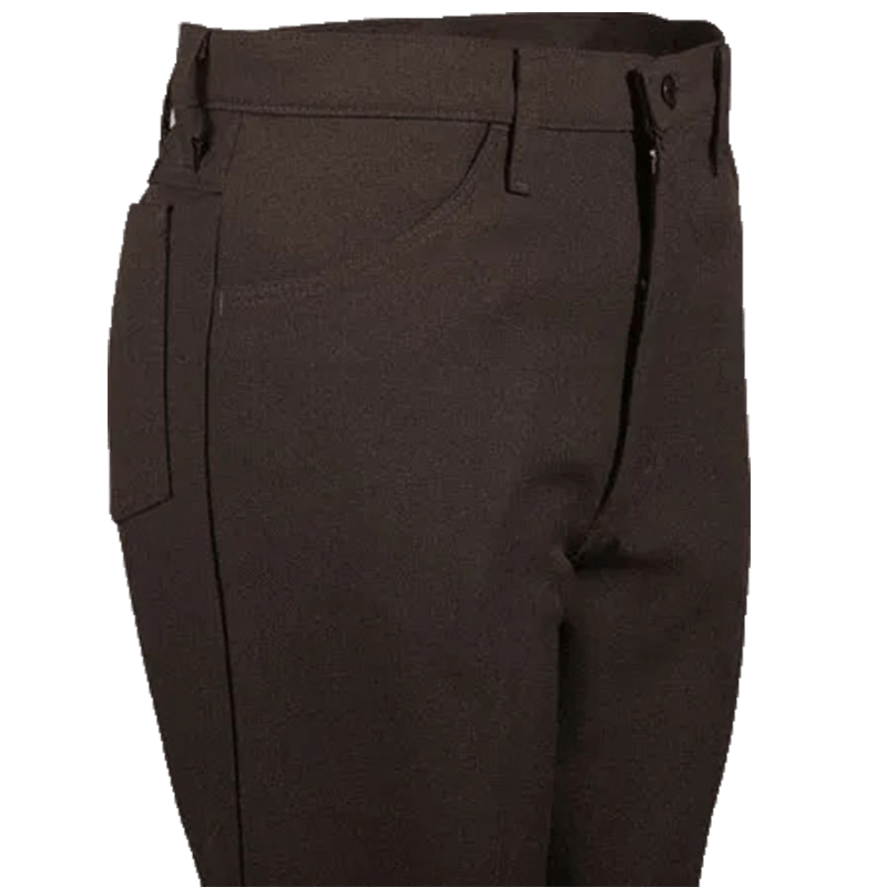 Wrangler Men's Heather Brown Stretch Twill Dress Jeans