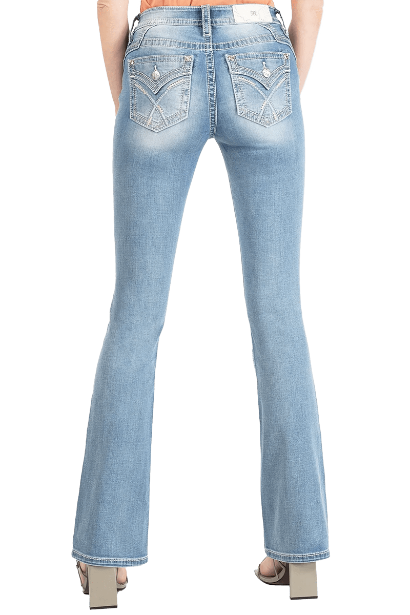 Miss Me Love Cross Bootcut Jeans