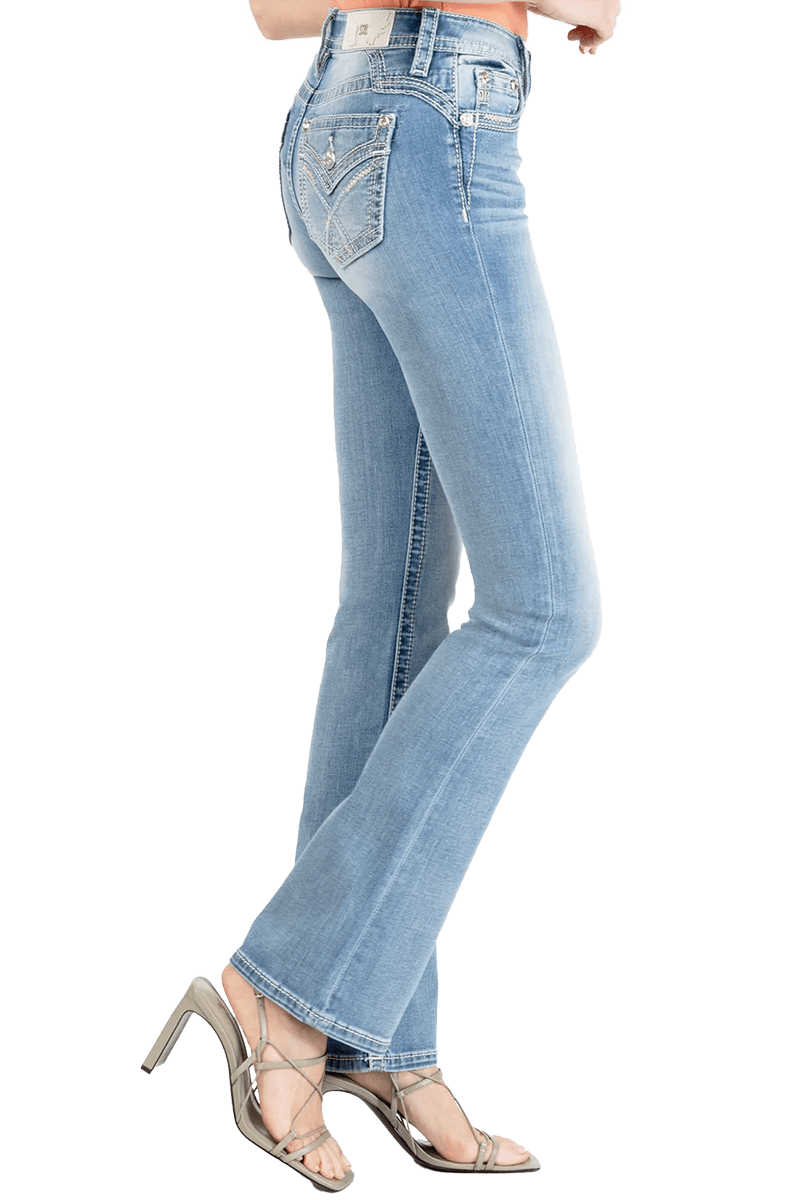 Miss Me Love Cross Bootcut Jeans