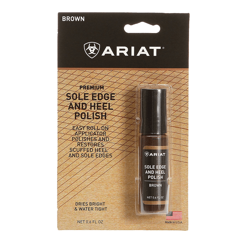 Ariat Sole Edge Heel Brown Polish