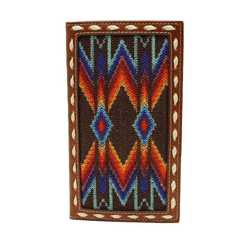 Nocona Men's Rodeo Southwest Brown Wallet