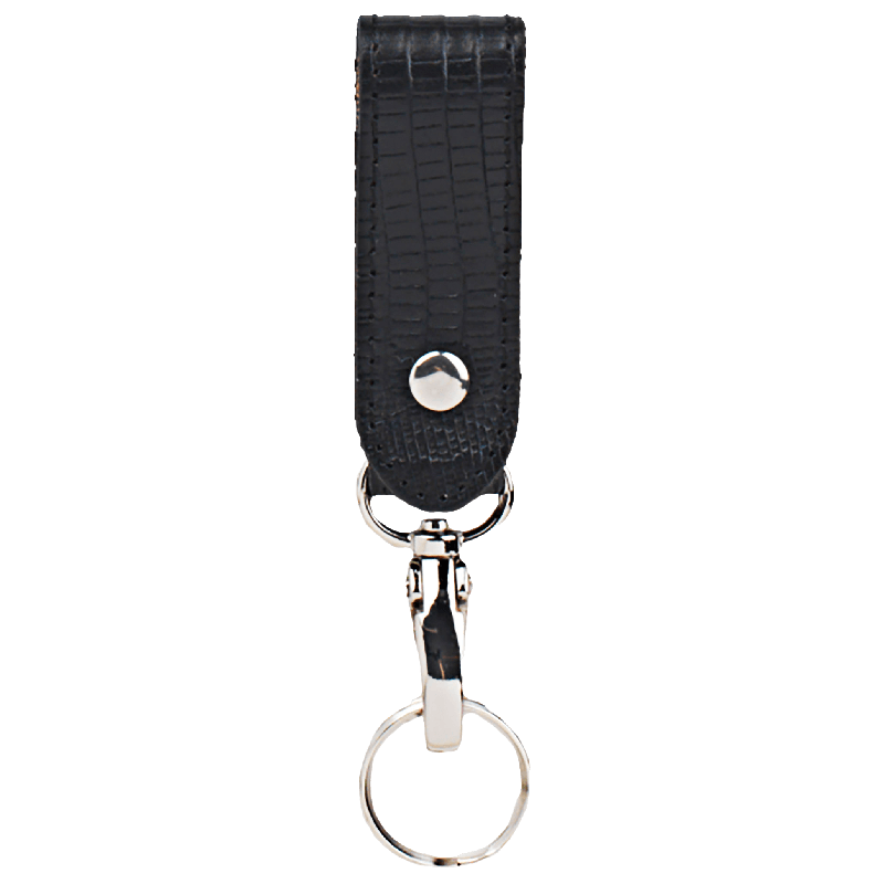 Ariat Lizard Print Black Ring Keychain